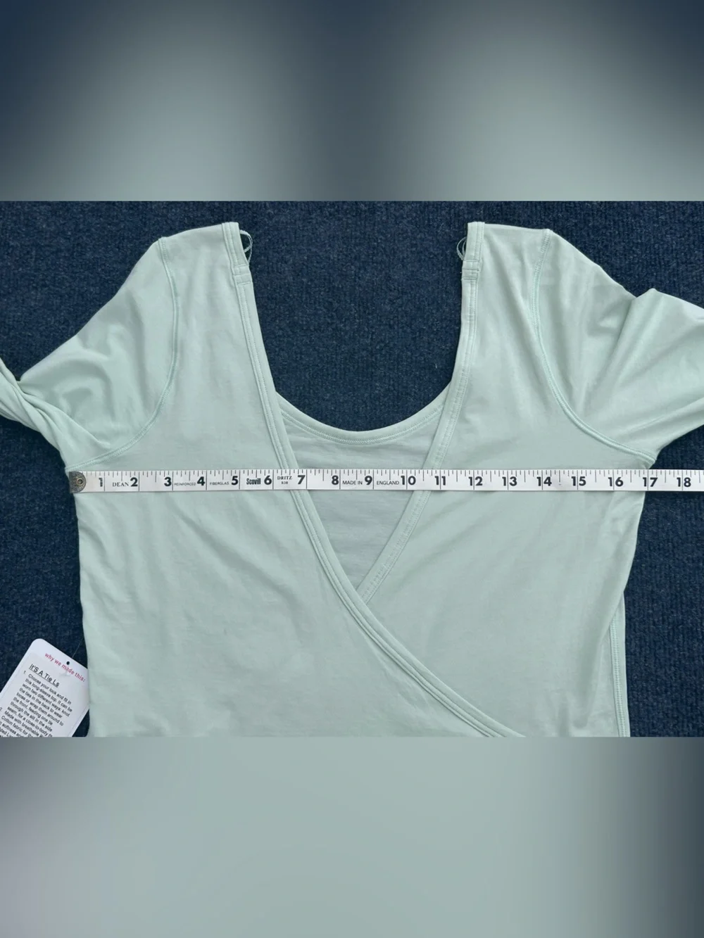 Lululemon NWT It’s A Tie Long Sleeve Top in Ocean Mist Size 6